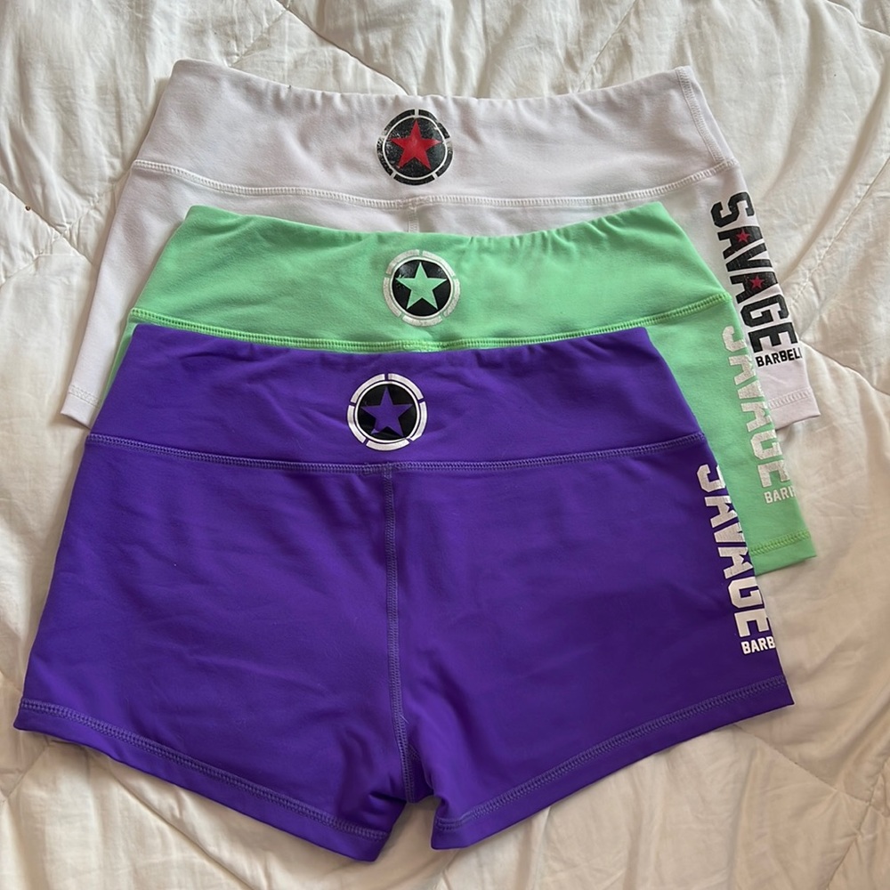 Savage barbell booty short bundle